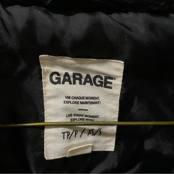 Black Garage Fuzzy Teddy Bear Jacket - Picture 3 of 3